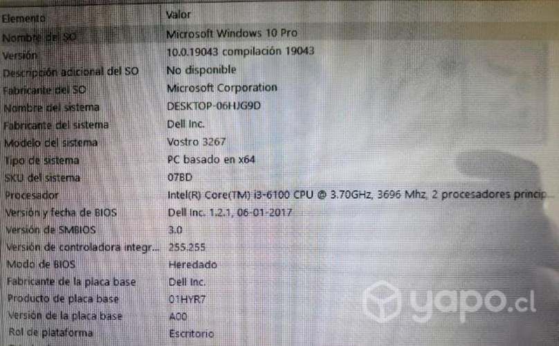 Computador Dell Usado Repontenciada