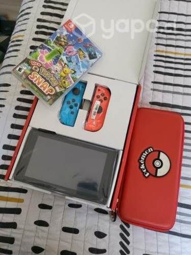 Nintendo switch + pokemon snap+ funda