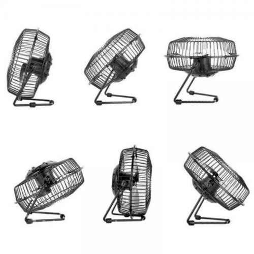 Ventilador Usb de Mesa Escritorio Metálico 20cm