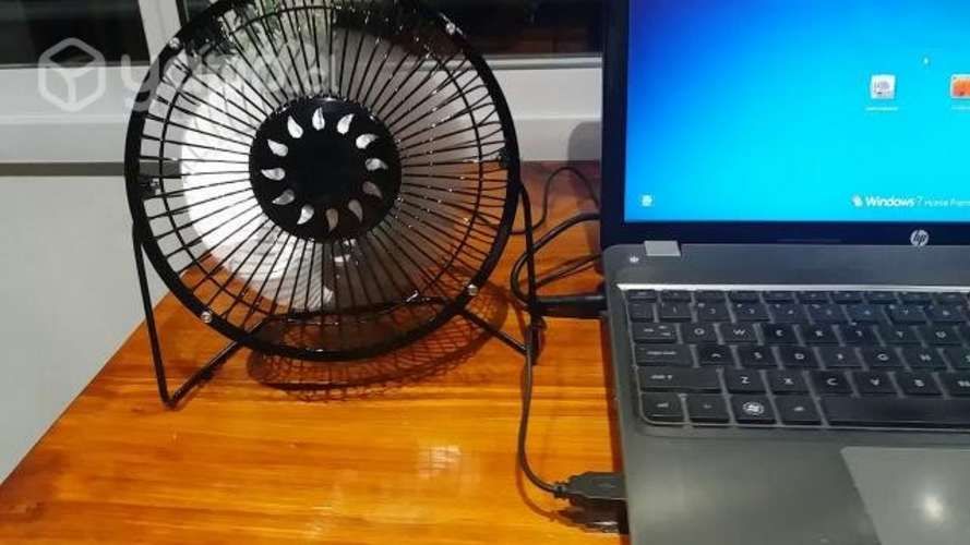 Ventilador Usb de Mesa Escritorio Metálico 20cm