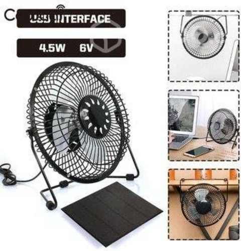 Ventilador Usb de Mesa Escritorio Metálico 20cm
