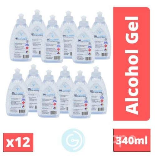 Superpack X12 Alcohol Gel Pushpull 340ml GCleaner