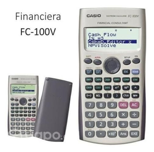 Calculadora financiera casio Fg 100v