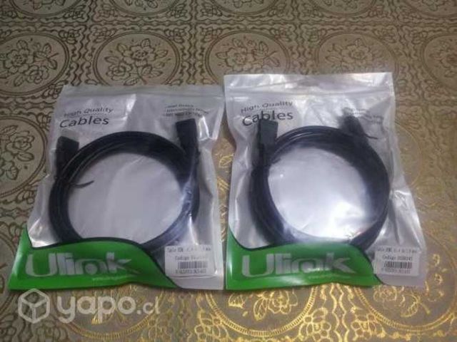 2 Cables HDMI Versión 1.4 de 1.8Mts (Ulink Nuevos)
