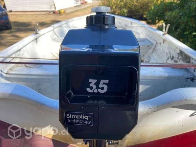 Bote+motor+carro de arrastre