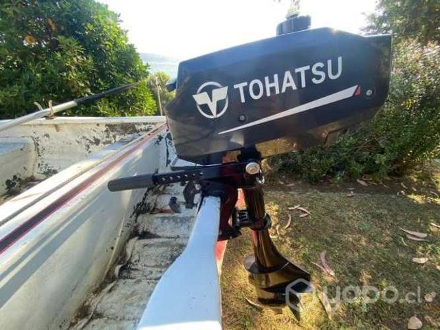 Bote+motor+carro de arrastre