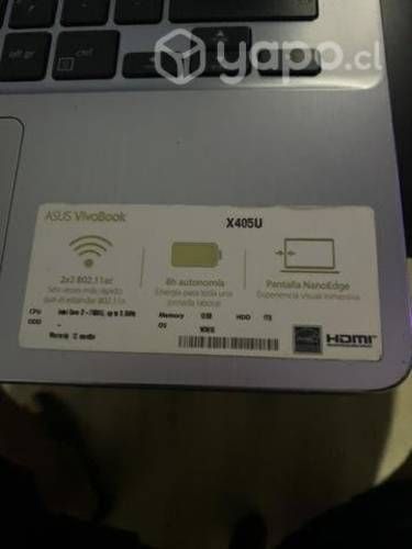 Notebook asus vivobook i7