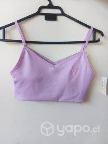 Top desportivo guess sostén deportivo color lila S