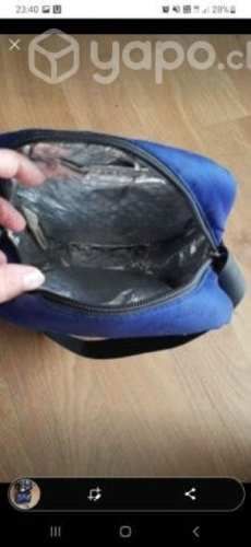 Mochila lentejuelas nueva y bolso térmico