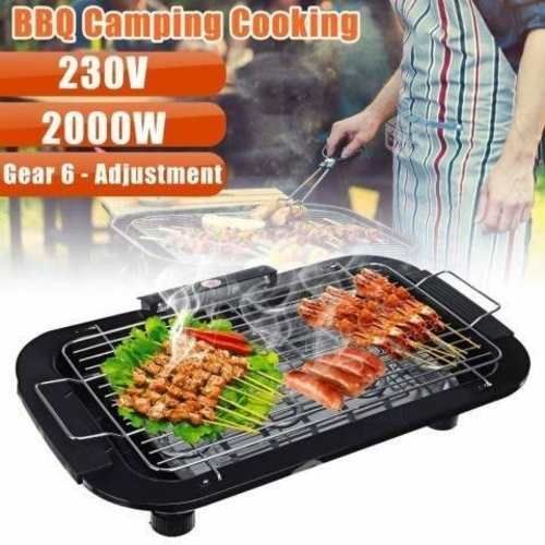 Parrilla Eléctrica Portátil Para Asado 2000W 220V