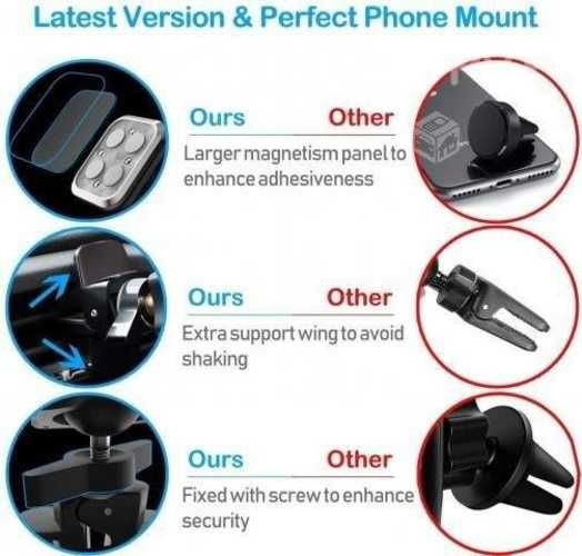 Soporte Celular Para Auto Magnético en la Rejilla