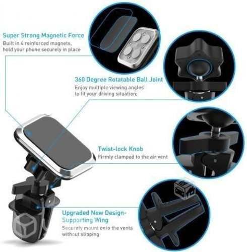 Soporte Celular Para Auto Magnético en la Rejilla