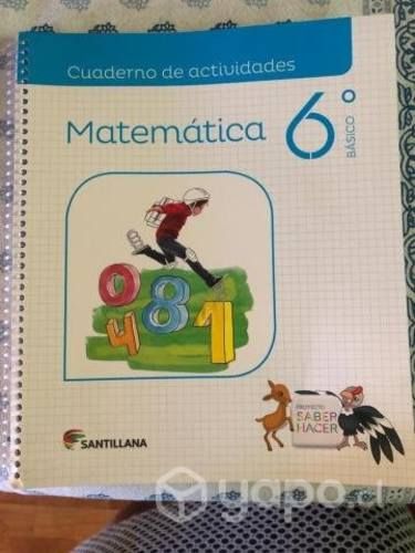 Libro Matemáticas Santillana-6to basico