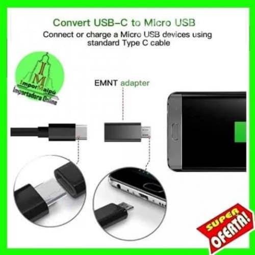 Adaptador Tipo C a Micro USB V8 Tipo C
