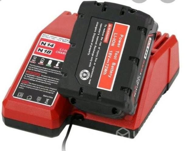 Pack cargador y bateria milwaukee