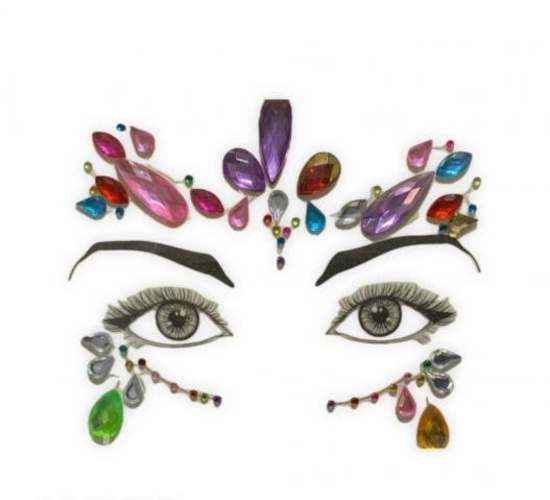 Strass Face Sticker Pegatinas Adhesivas Gemas