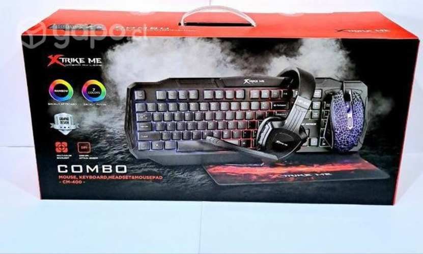 Combo gamer 4 en 1 Xtrike Me