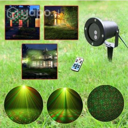 Proyector Metálico Laser Efecto Lluvia de Exterior