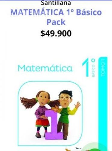 PACK libro matemática SANTILLANA nuevo