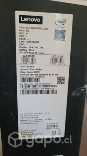 Notebook gamer lenovo Y520 1TB conversable