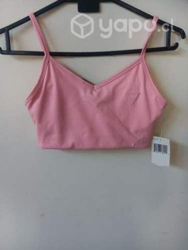 Top guess deportivo rosado talla XS