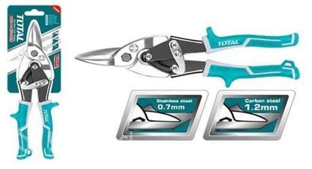 Tijera hojalatera 10 aviador corte recto TOTAL