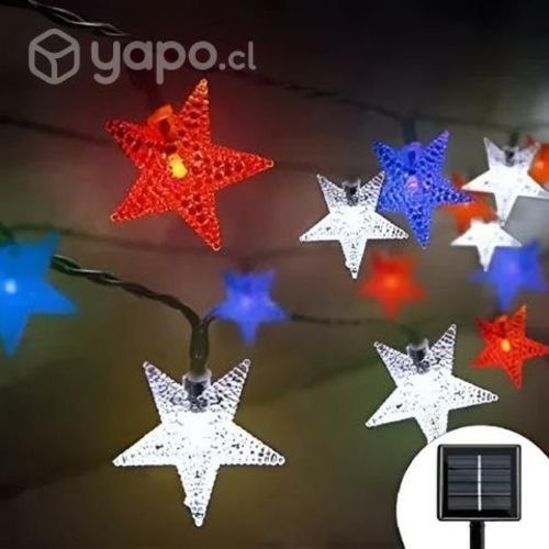 Luces led Patrias Chile Navidad