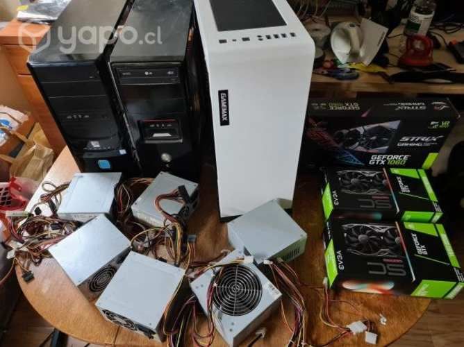 Lote notebooks, fuentes, gabinetes, CONVERSABLE