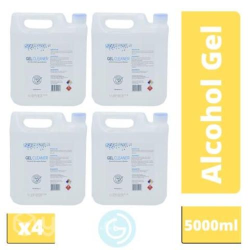 Pack X4 Alcohol Gel Cleaner 70% 5 Litros Bidón GD
