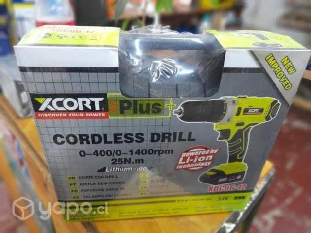 Taladro inalambrico xcort plus