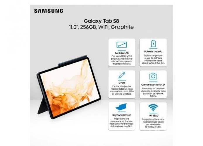 Tablet Samsung S8 (256 GB, 8 GB RAM) 2meses de uso