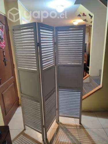 Biombo separador blanco vintage