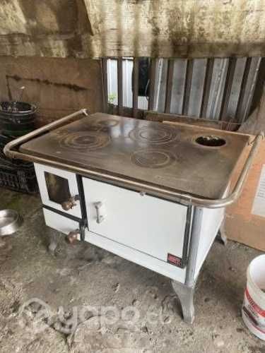 Estufa a leña reparada