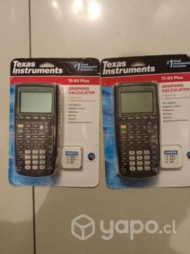 Calculadoras graficas dos unidades en su empaque,