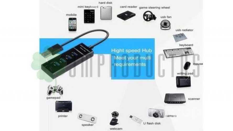 Hub Multi Usb 3.0 Duplicador Adaptador 4 Puertos