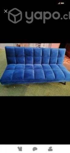Futón nuevo azul