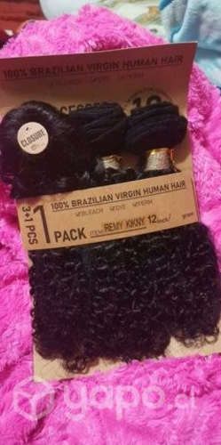 Extensiones de cabello humano sin procesos químico