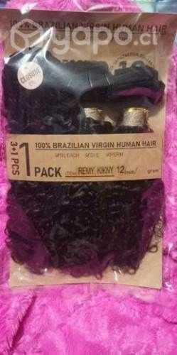 Extensiones de cabello humano sin procesos químico