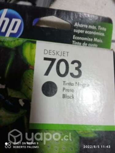 Tinta HP 703 black original