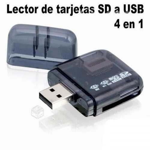 Multilector de Tarjetas 4en1 USB 2.0 Transparente
