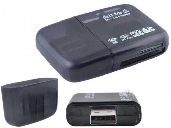 Multilector de Tarjetas 4en1 USB 2.0 Transparente