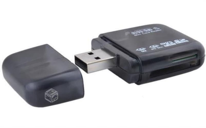 Multilector de Tarjetas 4en1 USB 2.0 Transparente
