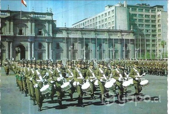 Tarjeta Postal Cambio De Guardia La Moneda