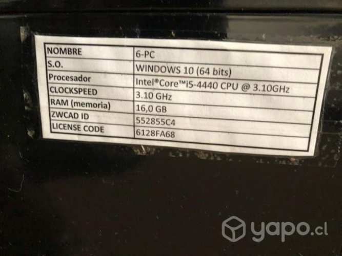 Computador PANTALLA TECLADO TORRE