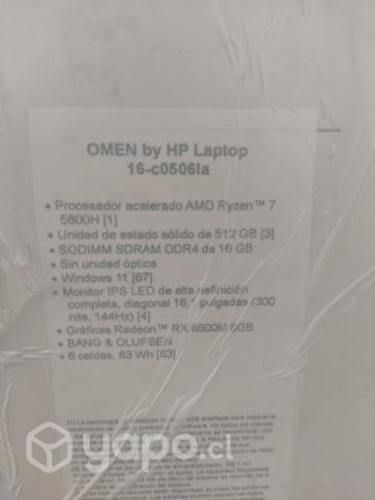Notebook Gamer Hp Omen 16