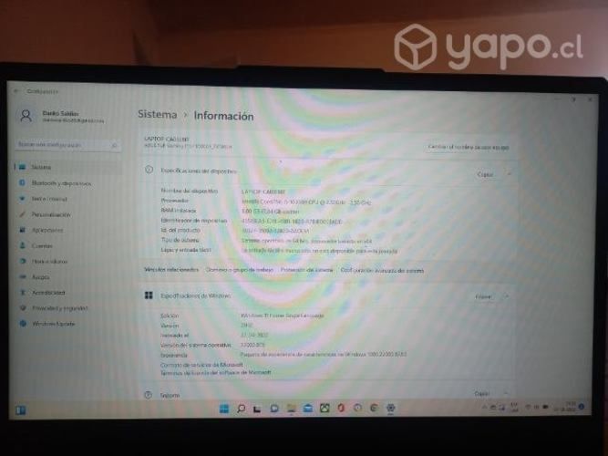 Notebook asus tuf gaming f15