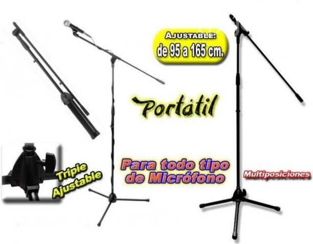 Atril Tripode Pedestal de Microfono Ajustable