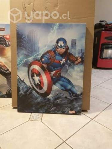 Cuadros de Marvel , capitan América y Iron man