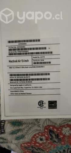 Macbook air en español nueva A2179