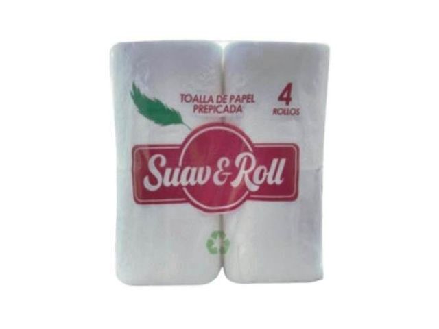 Toalla de papel prepicada suav & roll 4r x 63 mts,